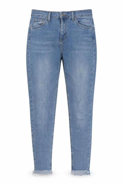 Womens UK Size 10 Topshop Slender Fit Skinny Blue Jeans