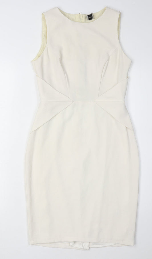 ASOS Women’s Ivory Sheath Dress Size 10