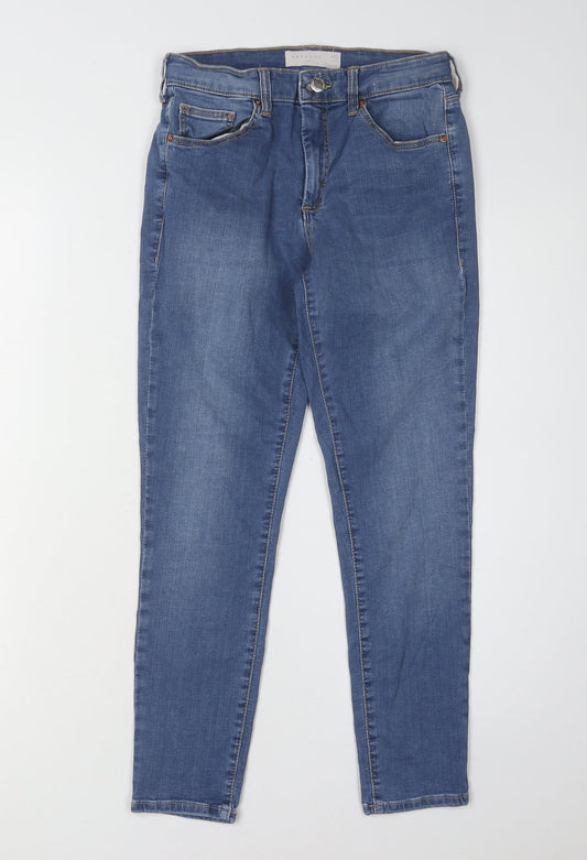 Topshop Women's Blue Straight Jeans Size 8 - New