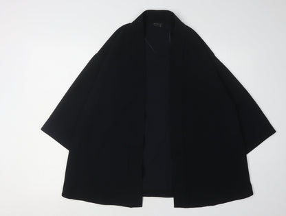 Topshop Women's Black Jacket Size 8 Polyester