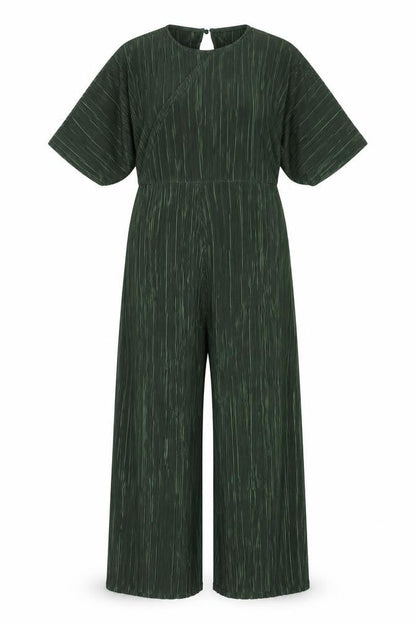 ASOS Women's Green Pleated Jumpsuit, Size 8