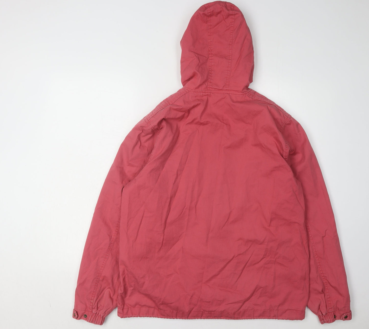 Mens UK Size M Cotton Traders Red Windbreaker Coat