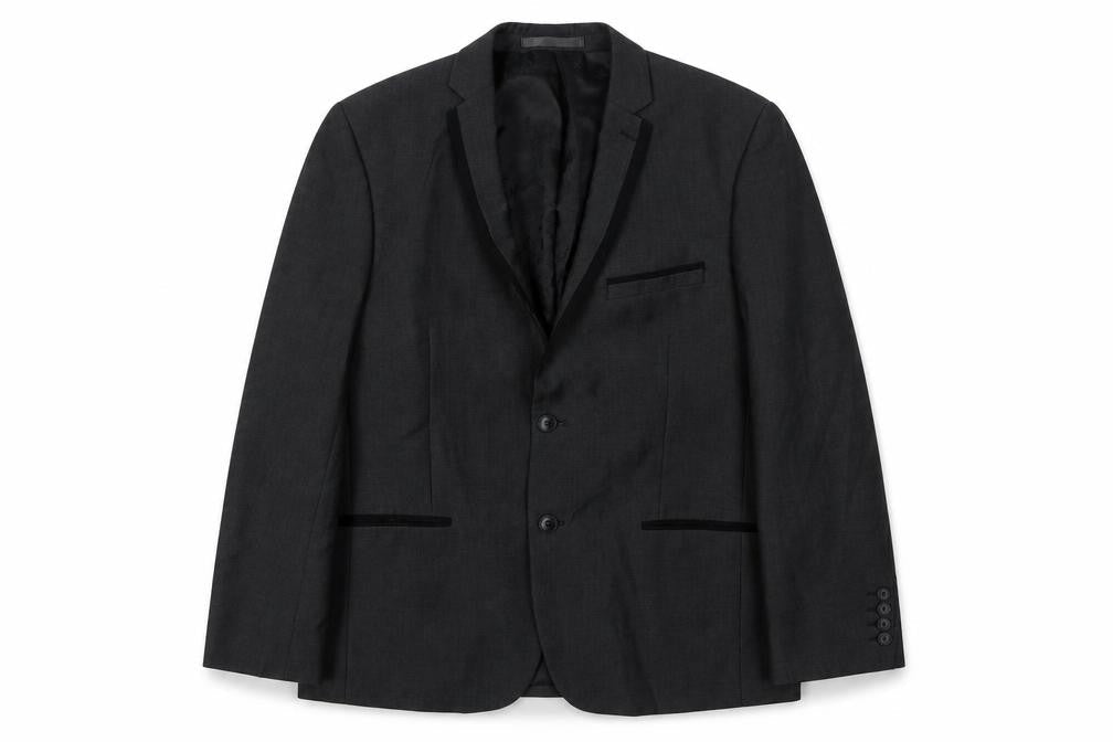Mens UK Size 40 Red Herring Regular Black Suit Jacket