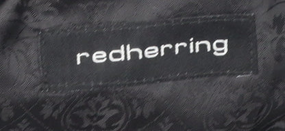 Mens UK Size 40 Red Herring Regular Black Suit Jacket