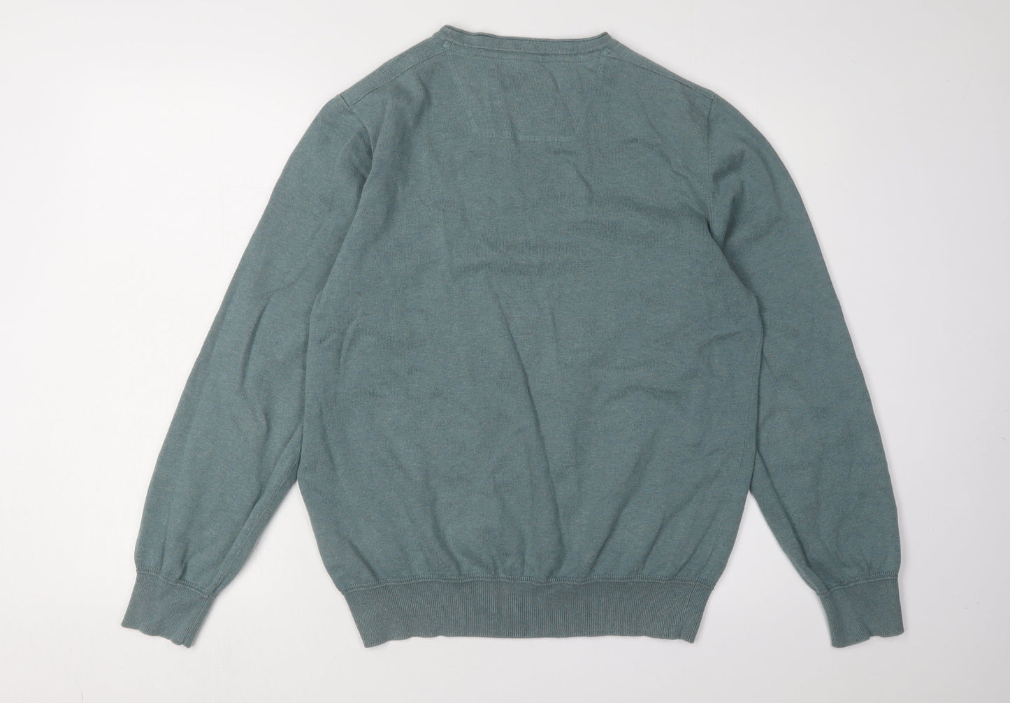 Rocha John Rocha Men's Green V-Neck Pullover Jumper L