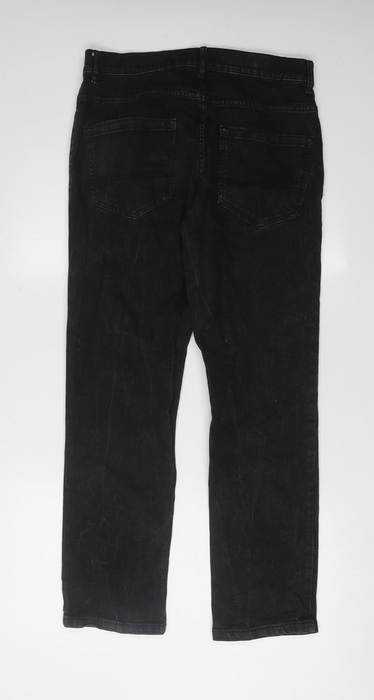 F&F Men's Black Slim Jeans 32/30 Dark Wash