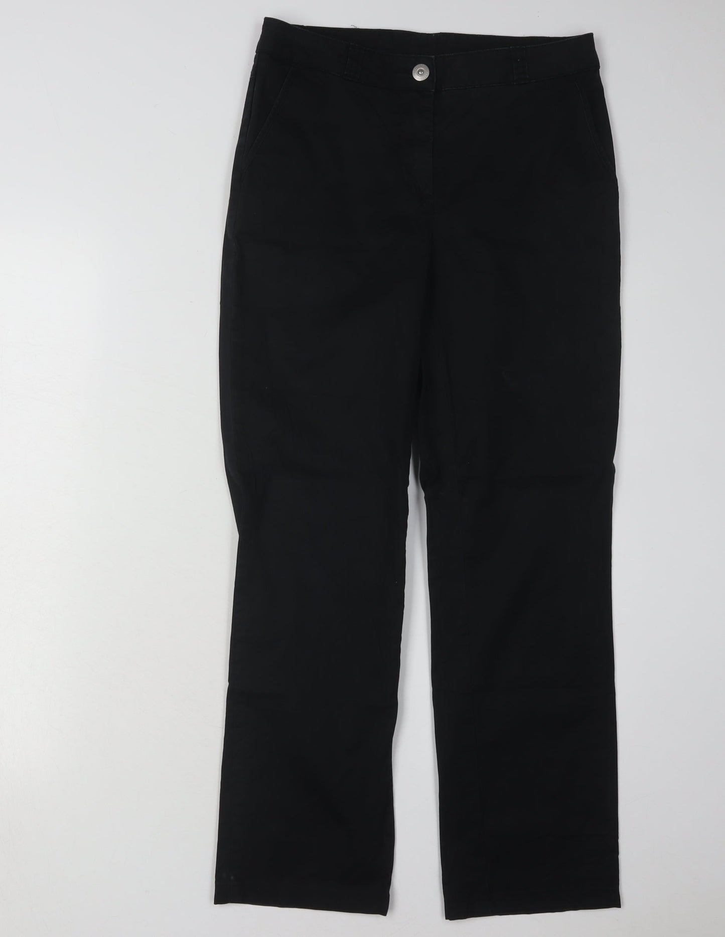 Peckott Women's Black Straight Trousers Size 10
