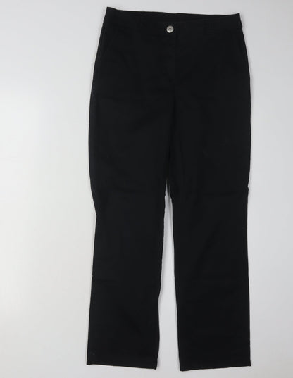 Peckott Women's Black Straight Trousers Size 10
