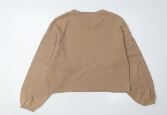 Womens UK Size S New Look Beige Pullover Jumper