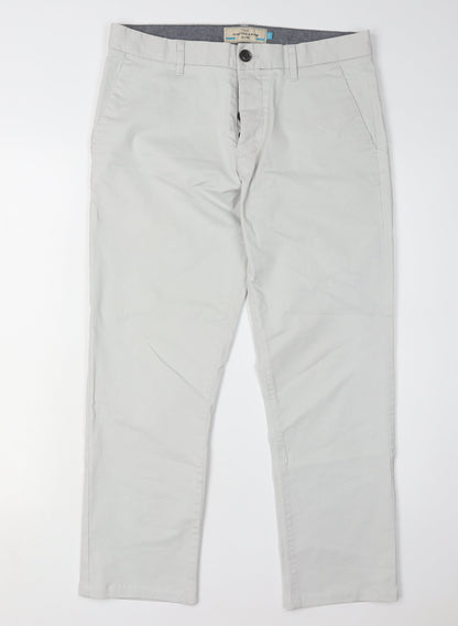 Next Men's Grey Trousers Size 32 Regular Fit
