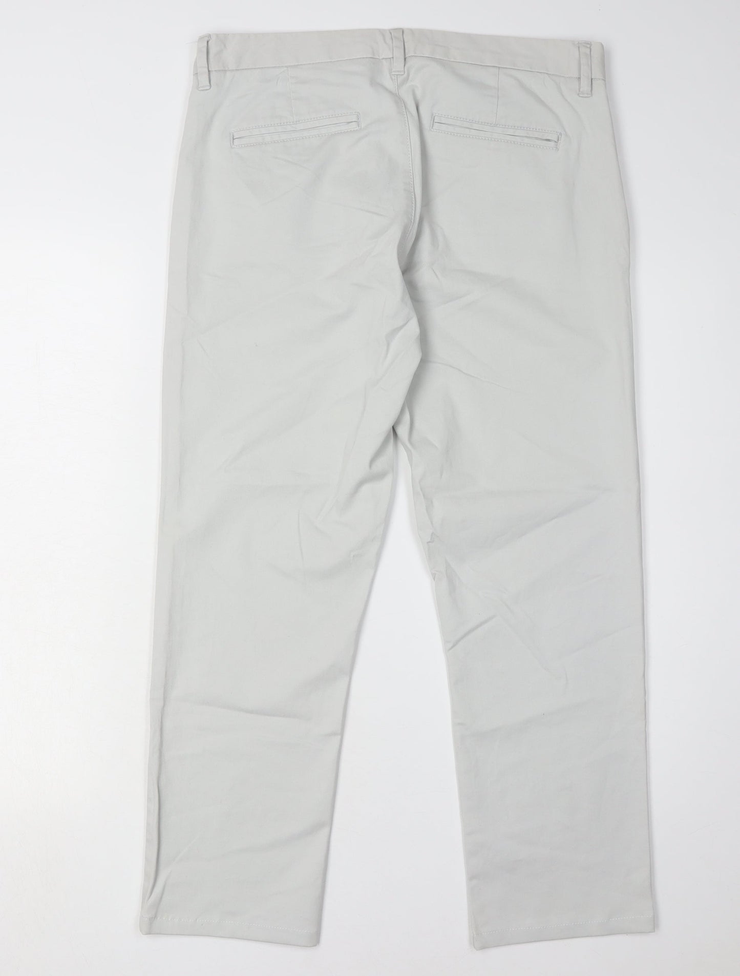 Next Men's Grey Trousers Size 32 Regular Fit