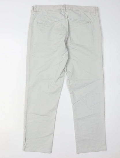 Next Men's Grey Trousers Size 32 Regular Fit