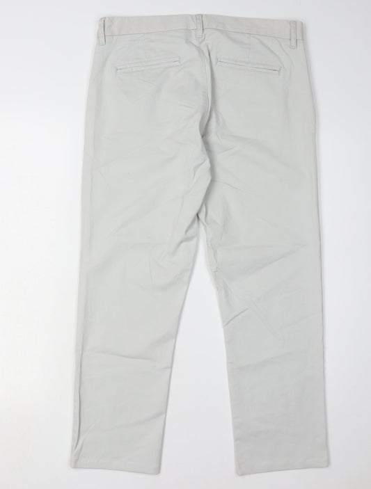 Next Men's Grey Trousers Size 32 Regular Fit