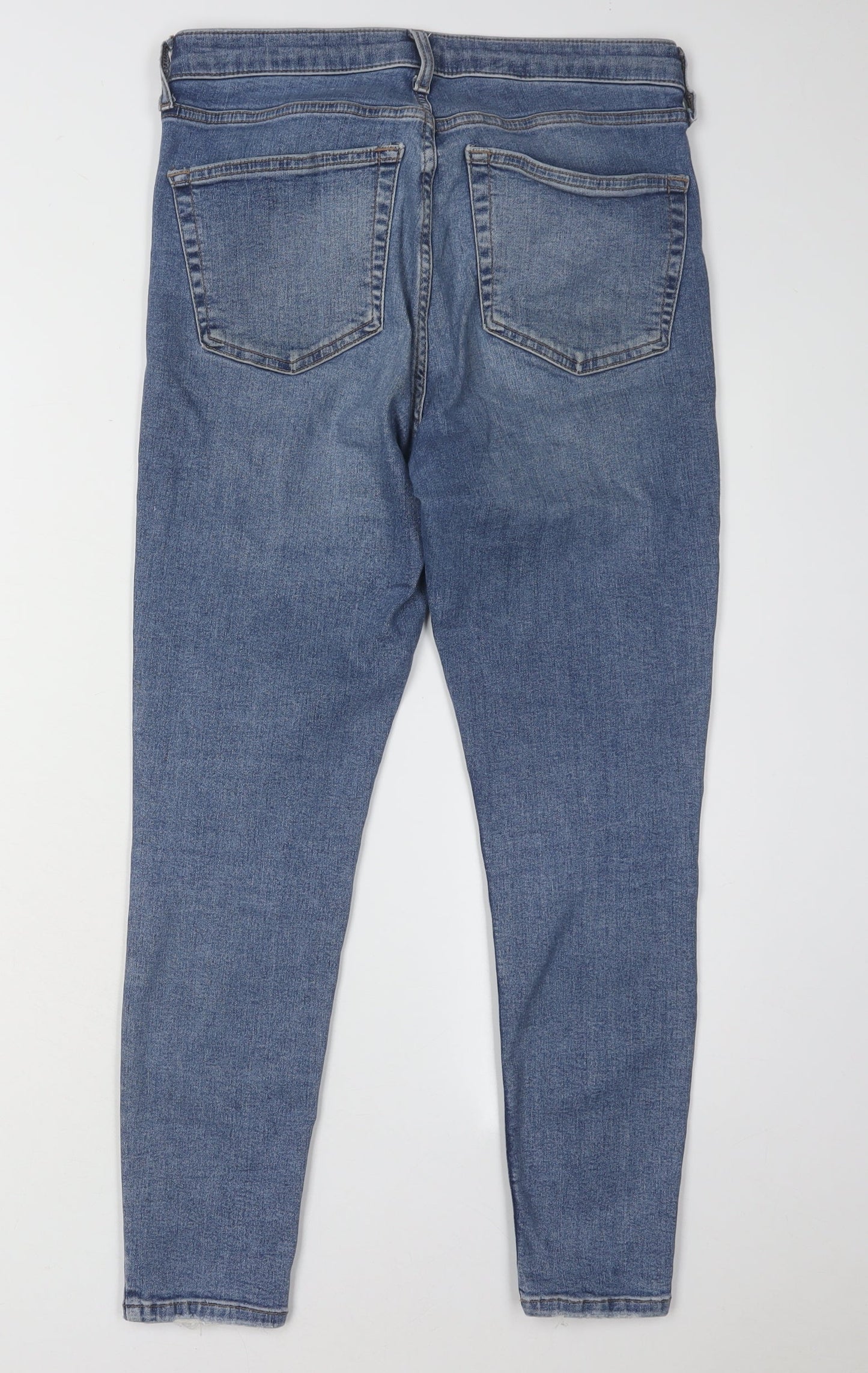 Topshop Women's Blue Skinny Jeans Size M