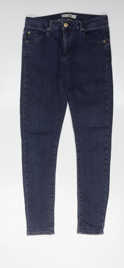 Topshop Women's Blue Skinny Jeans Size 10