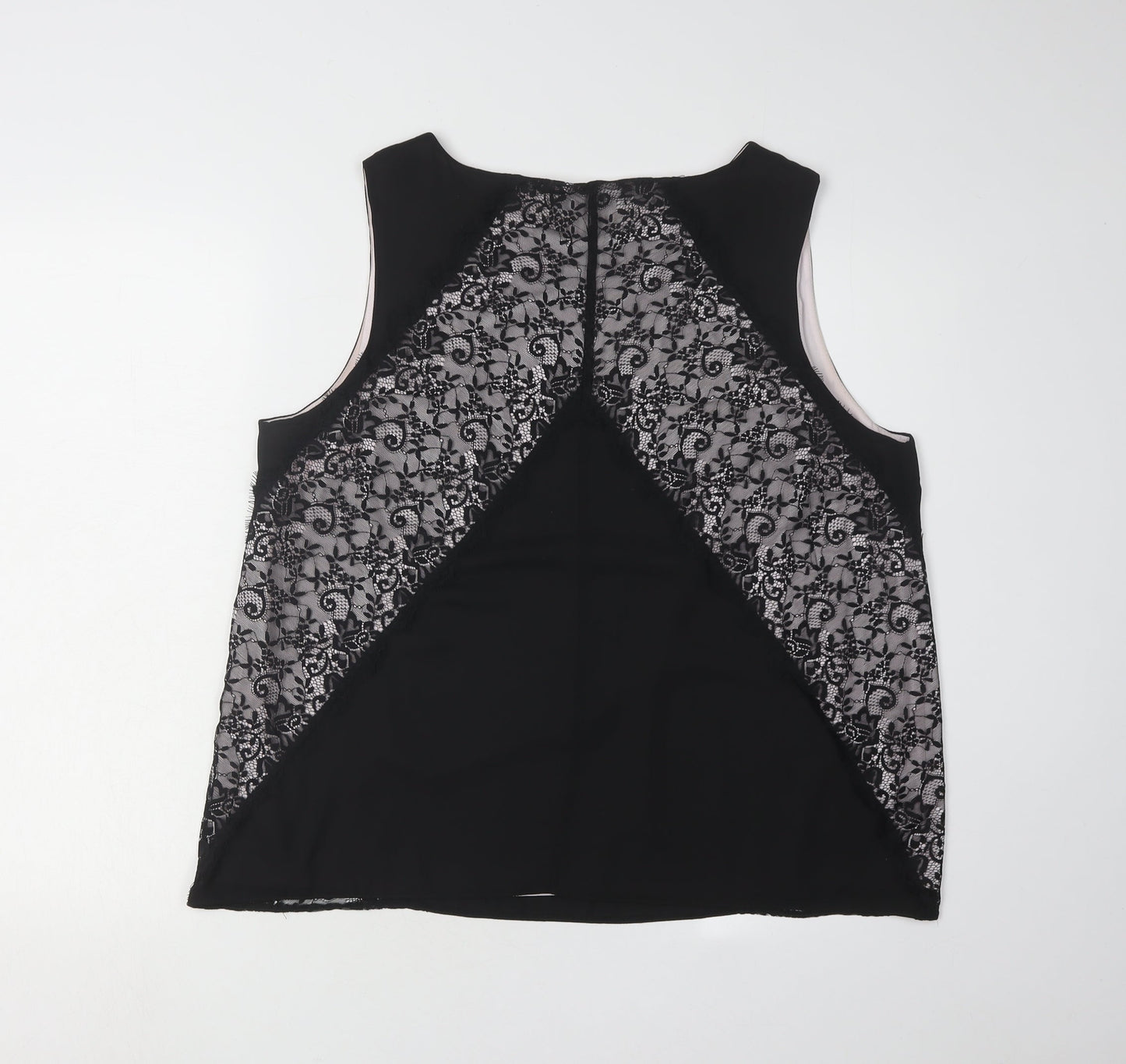 Womens UK Size 18 Dorothy Perkins Black Basic Tank