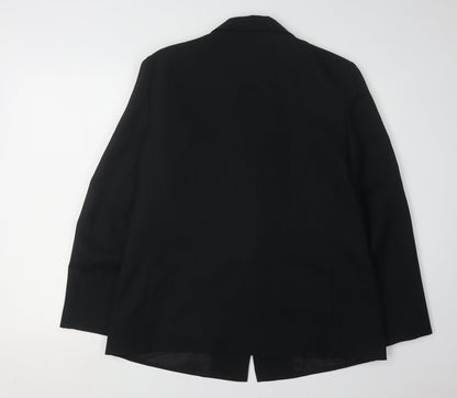Paige Women's Black Blazer - Size 16, Regular, Notch Lapel