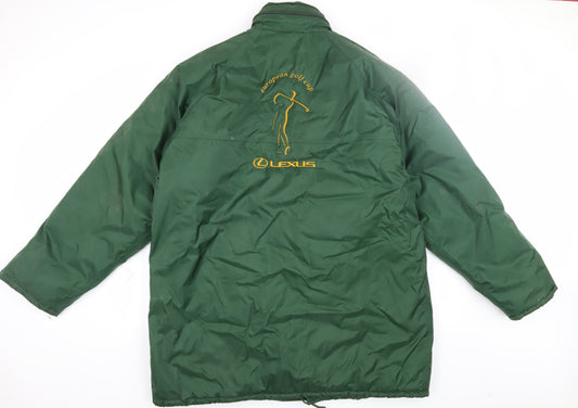 Mens UK Size L Result Green Parka Coat