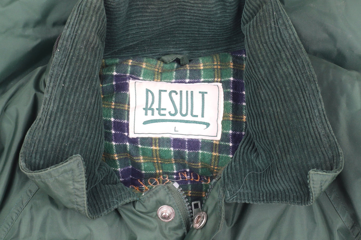 Mens UK Size L Result Green Parka Coat