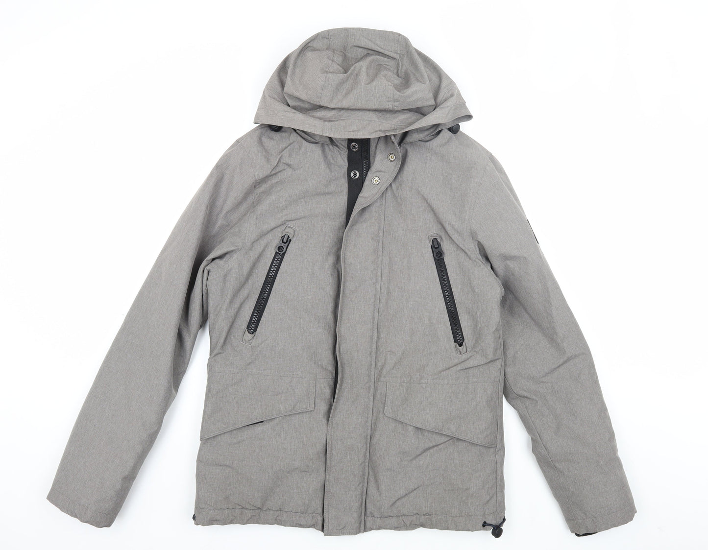 Mens UK Size S NEXT Grey Hooded