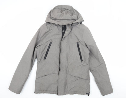 Mens UK Size S NEXT Grey Hooded
