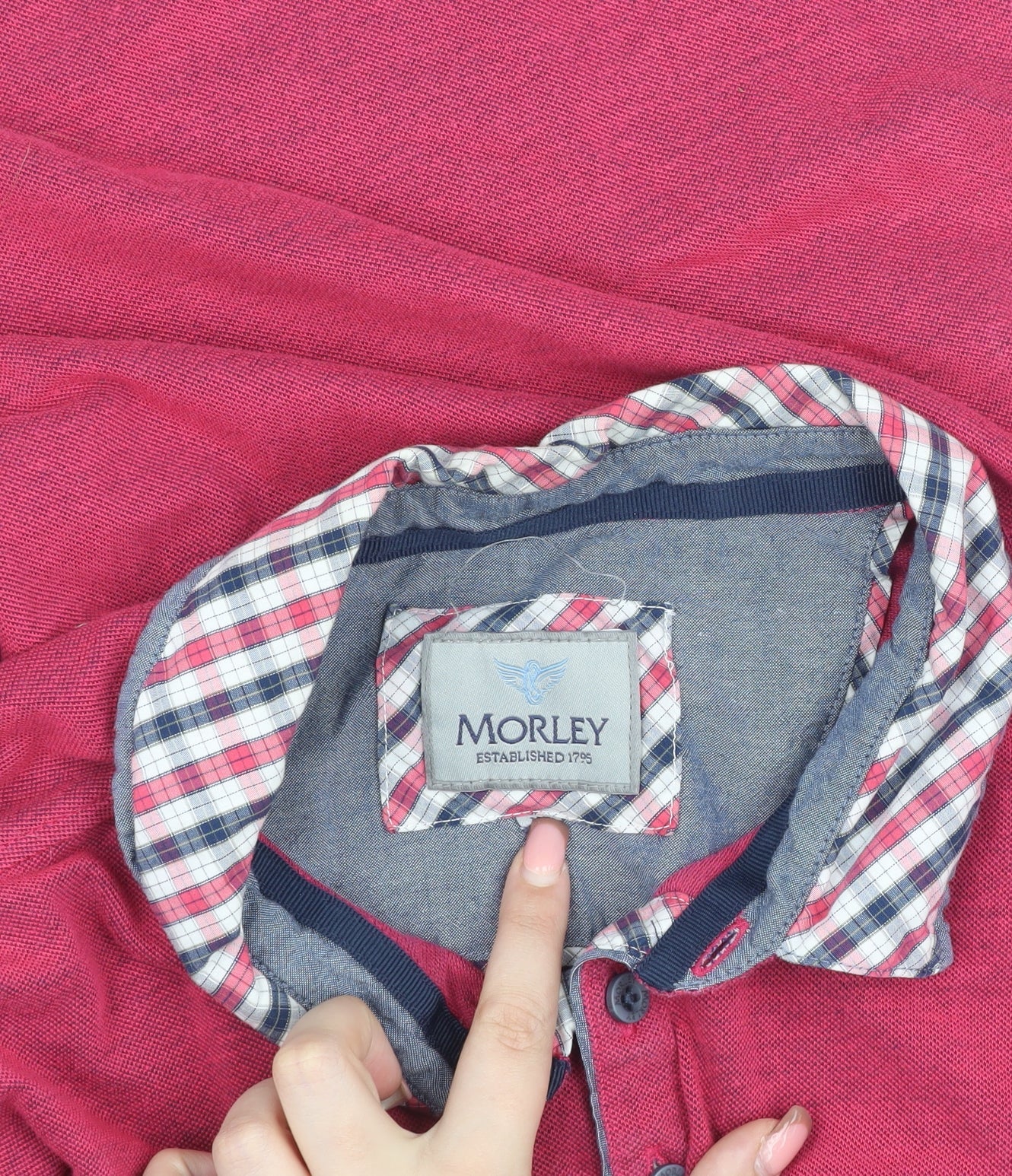 Morley Men's Red Polo Shirt Regular Fit