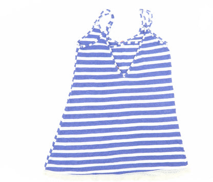 Indigo Sky Women's Blue Striped Tank, Size 8, Casual