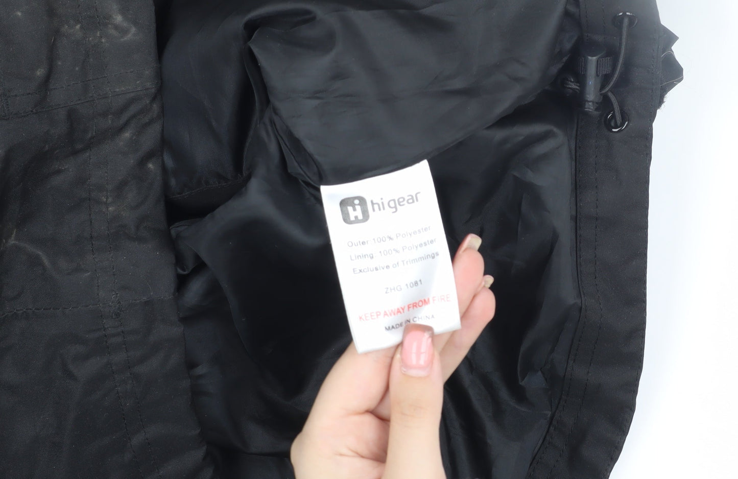 Mens UK Size S Hi Gear Black Rain Coat