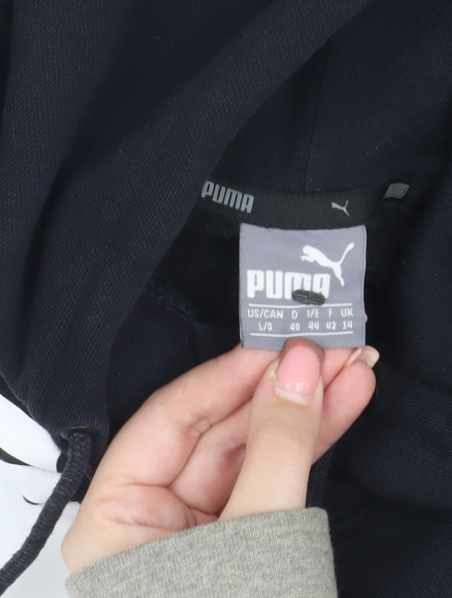 Puma Boys Black L Pullover Hoodie
