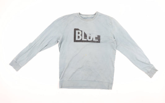 Mens UK Size M ONLY & SONS Blue Pullover Sweatshirt