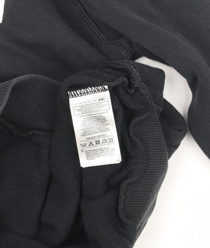 Adidas Unisex Black Pullover Hoodie, Size 10