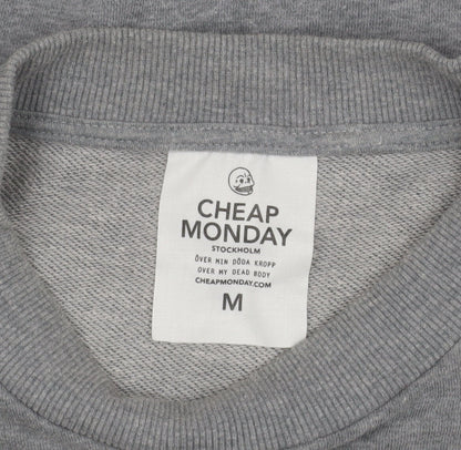 Cheap Monday Men's Grey Crew Neck Sweatshirt M