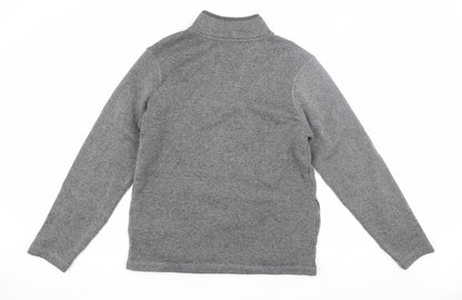 Weird Fish Men's Grey 1/4 Zip Sweatshirt - Medium