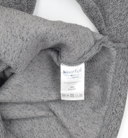 Weird Fish Men's Grey 1/4 Zip Sweatshirt - Medium