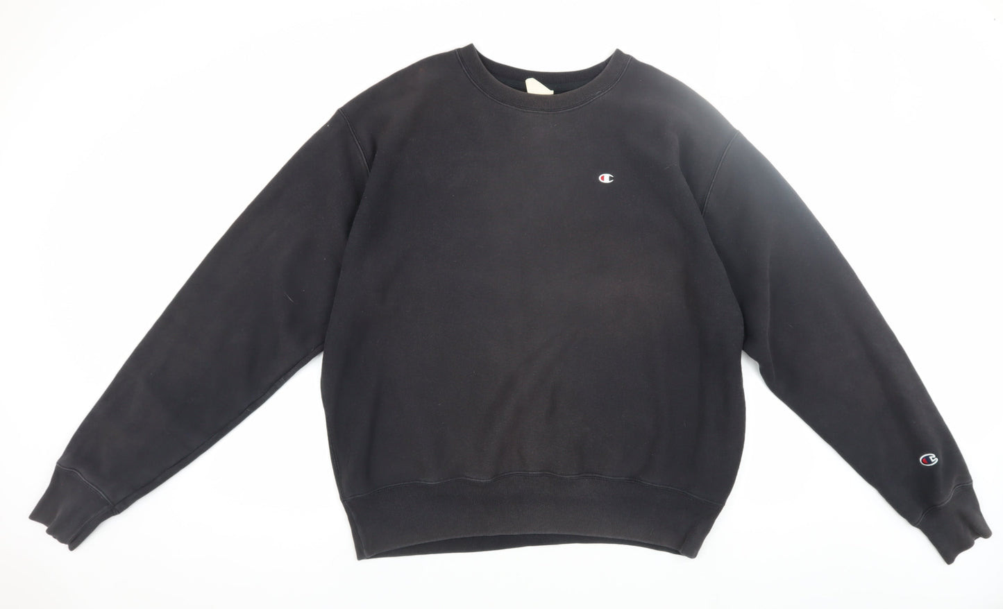 Mens UK Size L Champion Black Pullover Sweatshirt