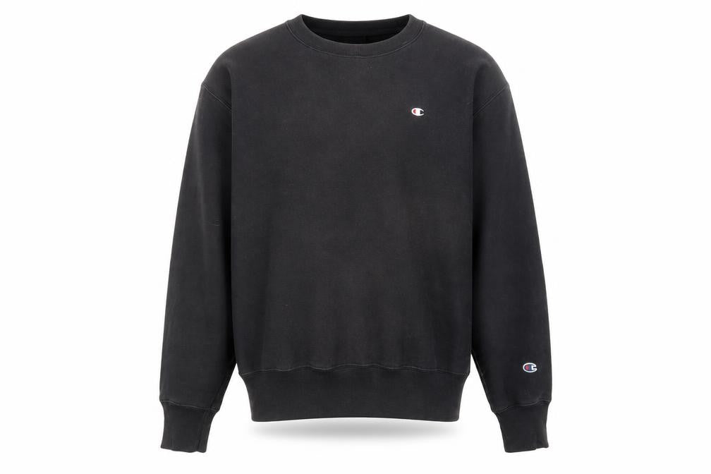 Mens UK Size L Champion Black Pullover Sweatshirt