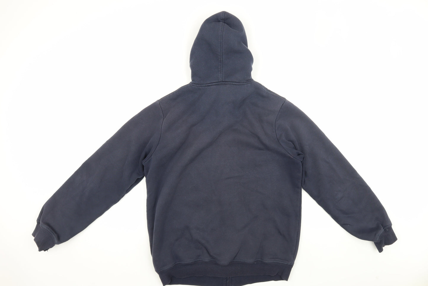 Mens UK Size S Cotton Traders Blue Hooded Basic Jacket