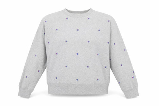 Womens UK Size M Champion Grey Pullover Sweatshirt