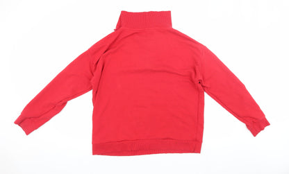 M&Co Women’s Red Pullover Sweatshirt Size 14