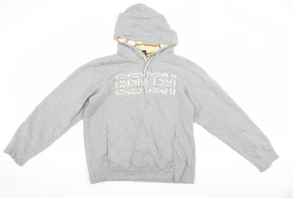 Mens UK Size M Bench Grey Pullover Hoodie