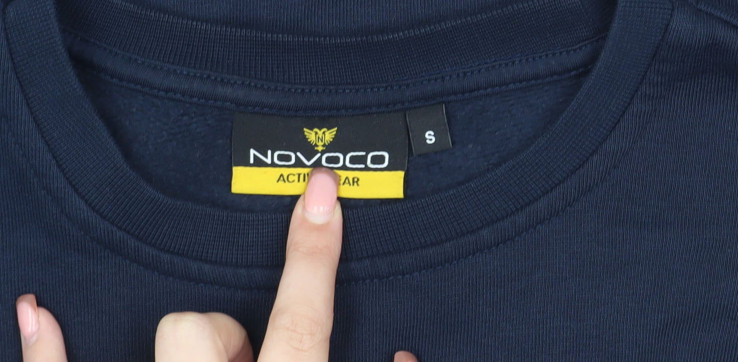 Novoco Men's Blue Pullover Sweatshirt, Size S