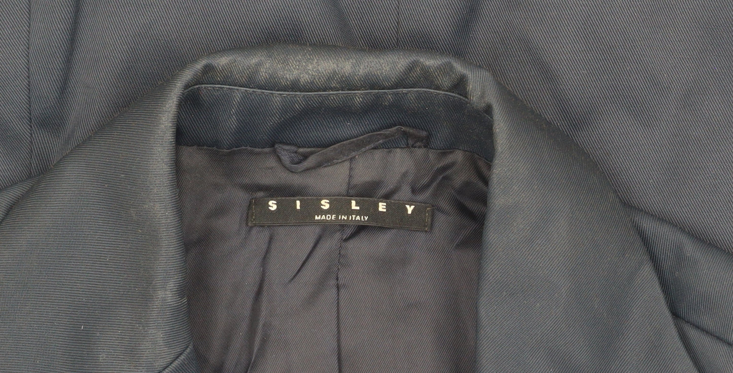 Sisley Women's Black Blazer Size 14 - Classic & Elegant