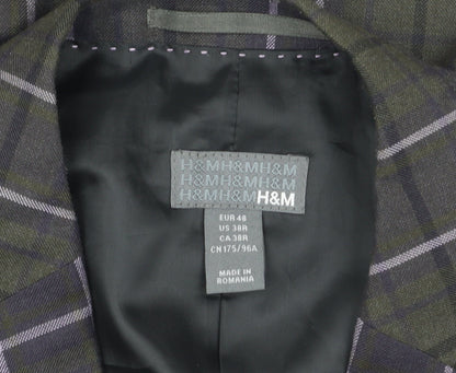 Mens UK Size 38 H&M Regular Multicoloured Suit Jacket