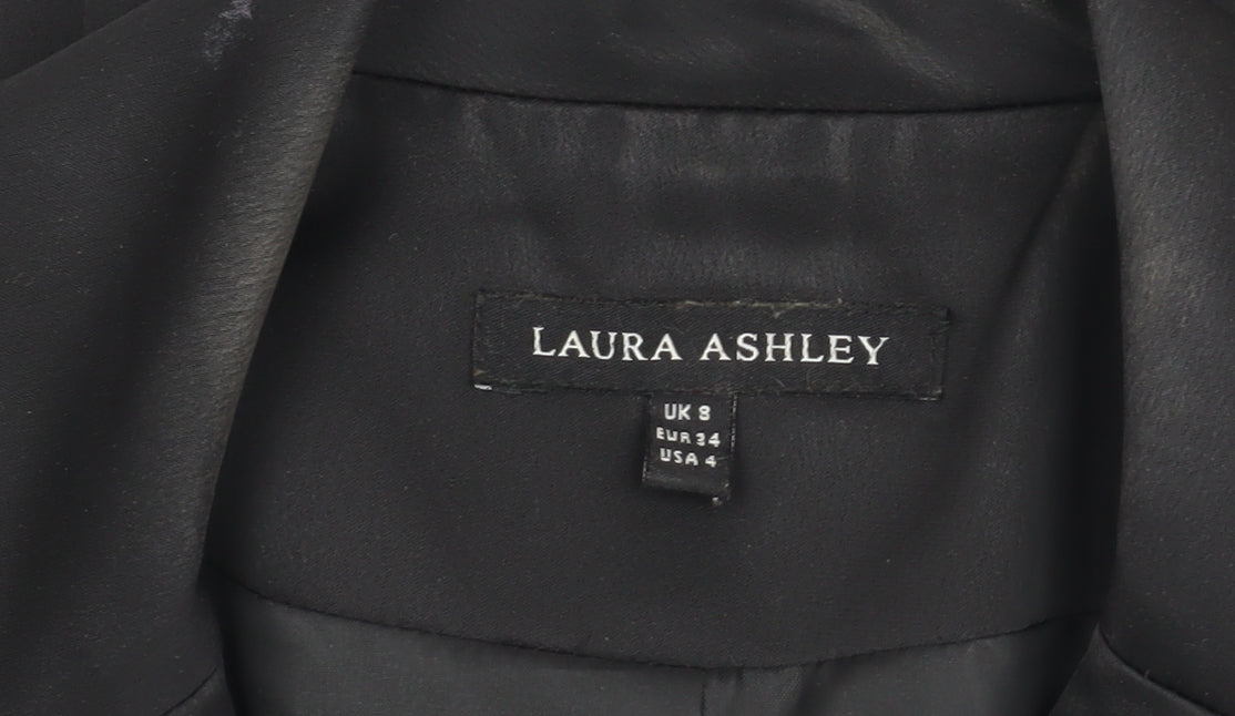 Womens UK Size 8 Laura Ashley  Black Blazer