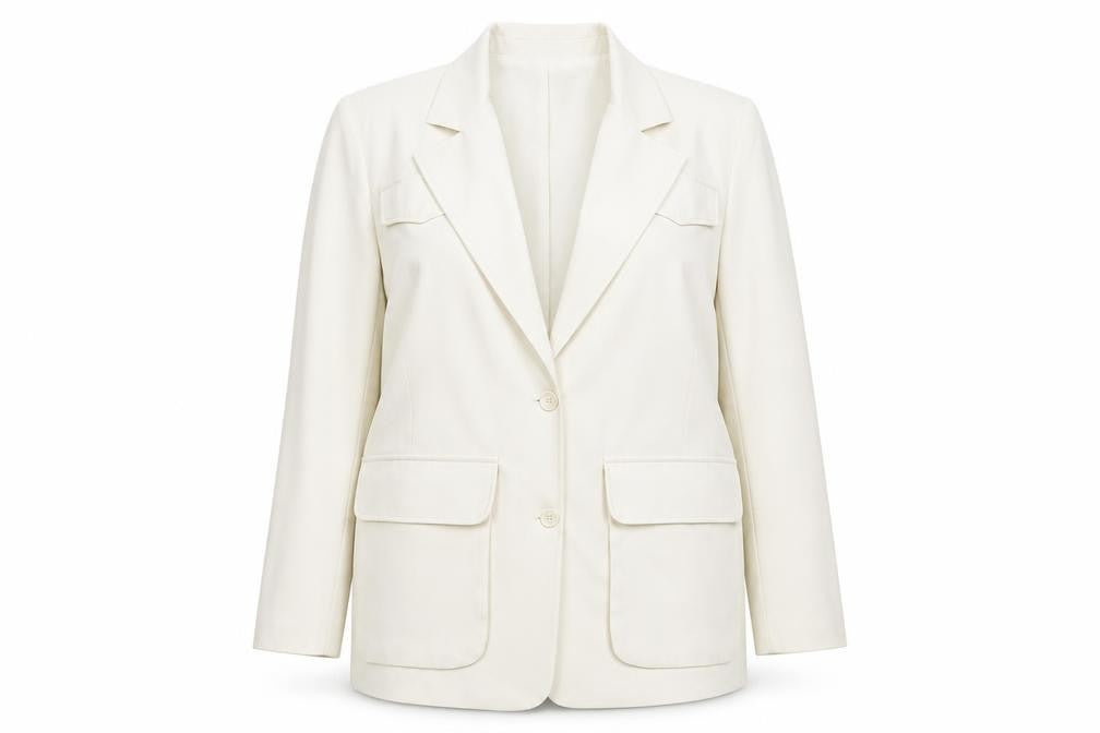 Womens UK Size 12 Boohoo Regular Ivory Blazer