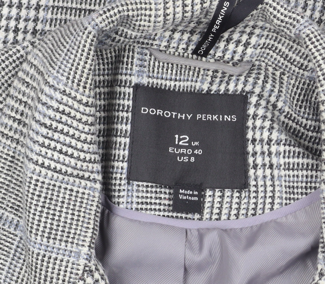Womens UK Size 12 Dorothy Perkins Grey Trench Coat
