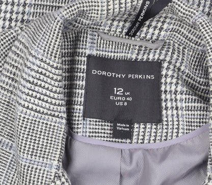 Womens UK Size 12 Dorothy Perkins Grey Trench Coat