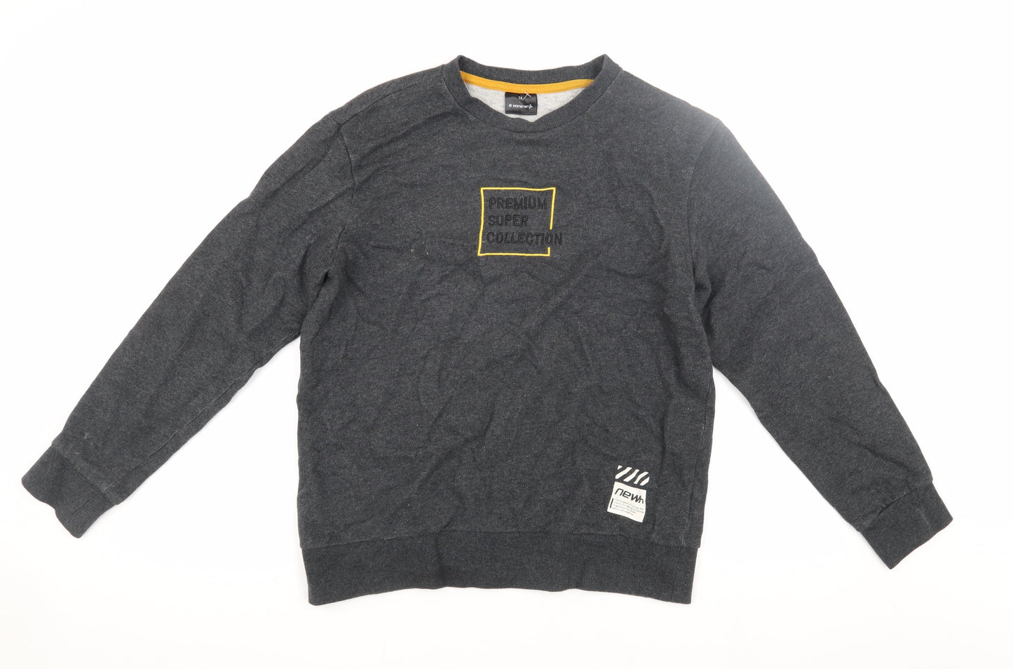 Hangten Jr. Boys Grey Logo Pullover Sweatshirt Size 15