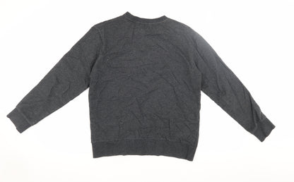 Hangten Jr. Boys Grey Logo Pullover Sweatshirt Size 15