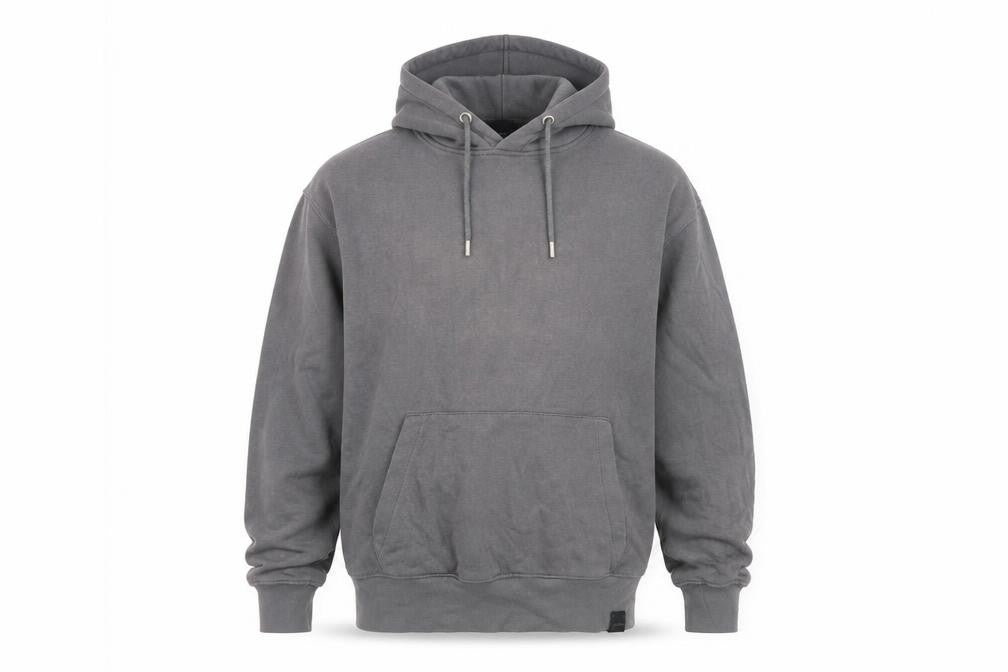 Mens UK Size S Pull & Bear Grey Pullover Hoodie